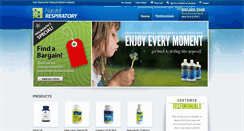 Desktop Screenshot of naturalrespiratory.com